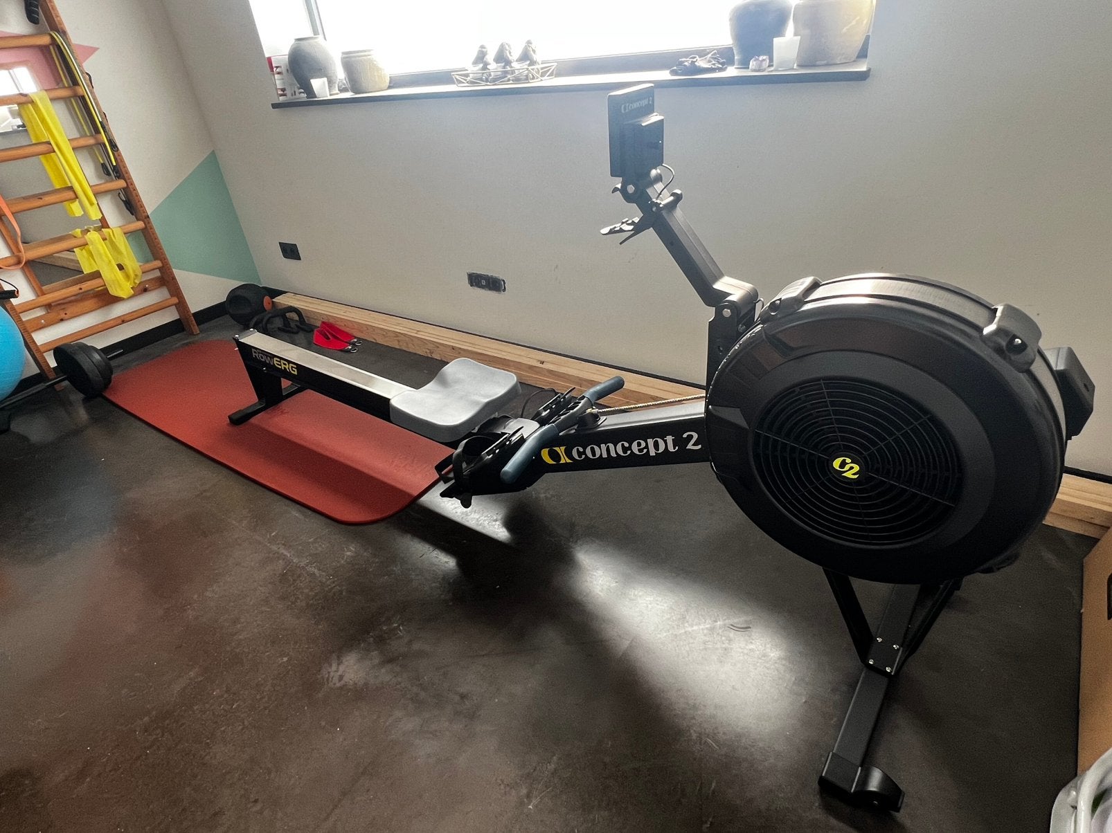 Concept2 roei ergometer, Sport en Fitness, Ophalen, Zo goed als nieuw, Roeitrainer