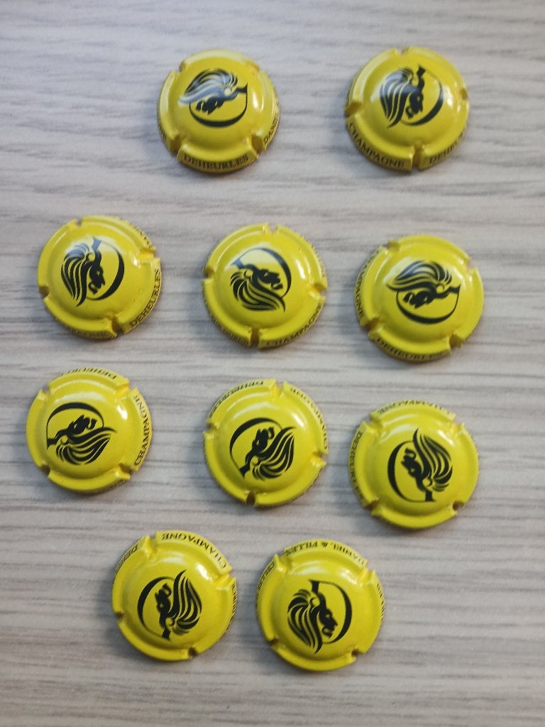 10 champagne capsules Deheurles, Ophalen of Verzenden, Zo goed als nieuw