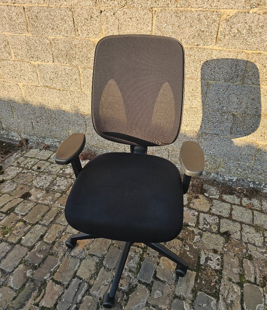 Ergonomische bureaustoel Giroflex 353 zwart, Huis en Inrichting, Bureaustoelen, Ophalen, Gaming bureaustoel, Zwart, Zo goed als nieuw