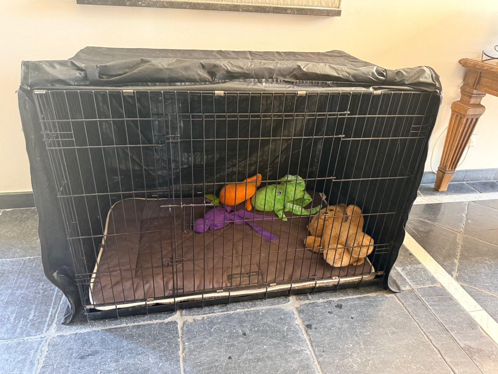 Hondenhok kn perfecte staat met hoes!, Dieren en Toebehoren, Hondenbenches, Zo goed als nieuw, Ophalen