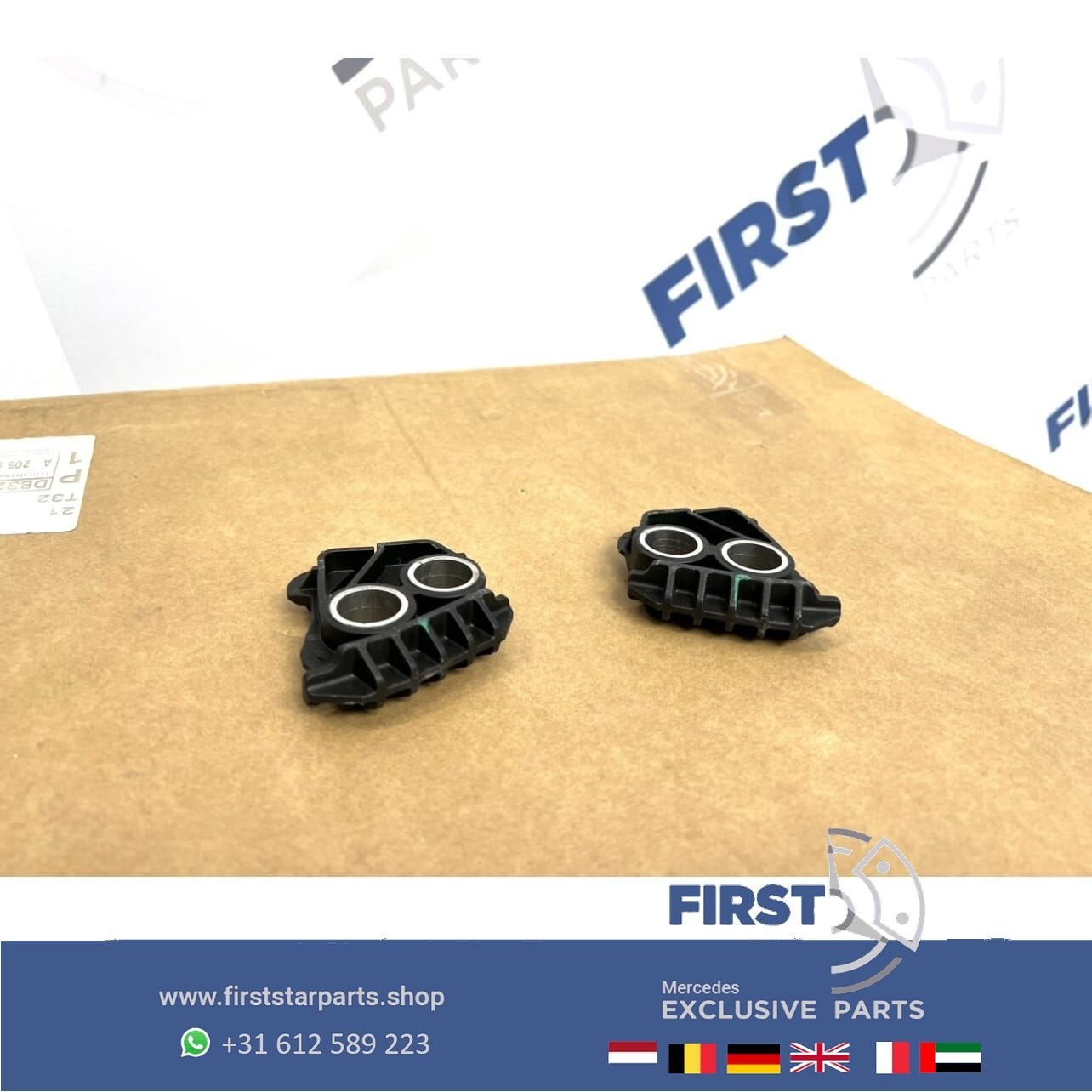W205 C205 C63 AMG FRONT HOUDER SET LINKS+RECHTS Mercedes C K, Gebruikt, -, Ophalen of Verzenden, -