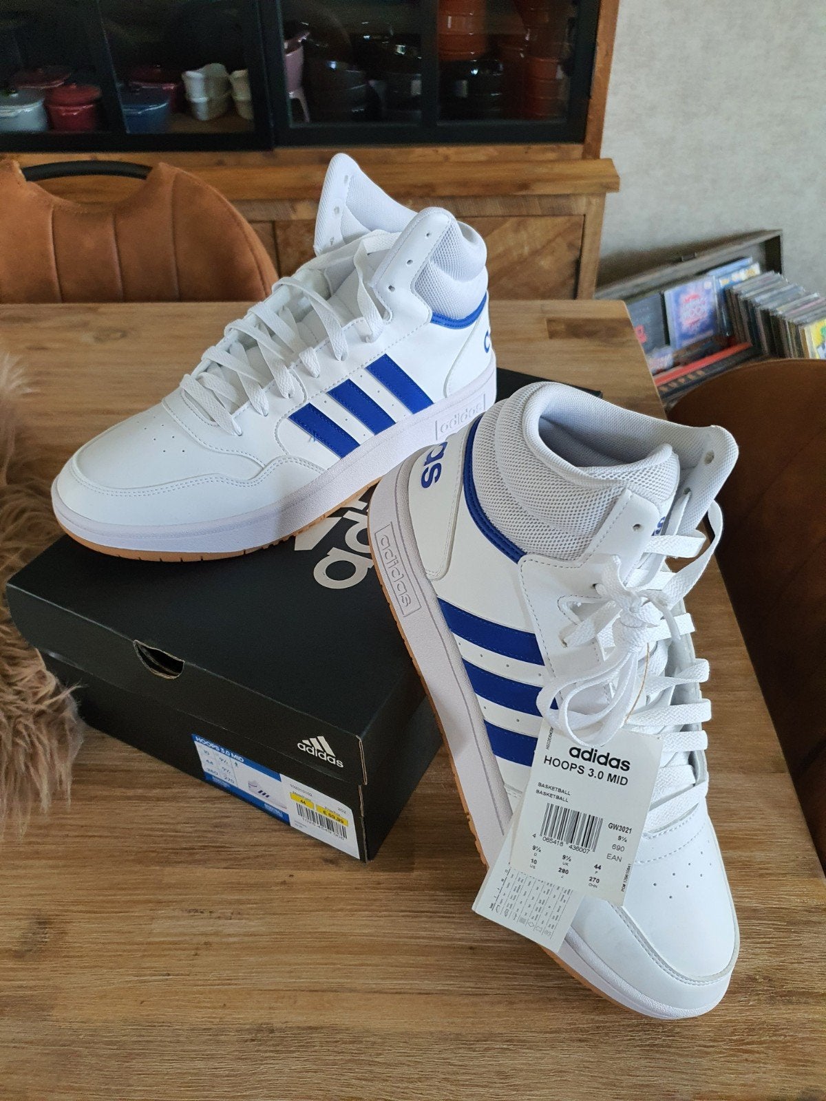 Adidas hoops 3.0 mid Classic M44, Ophalen, Blauw