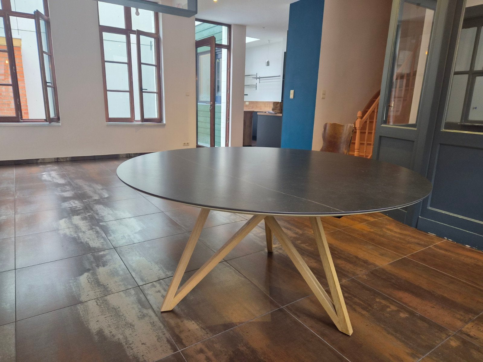 Table ronde en céramique, Enlèvement, Rond