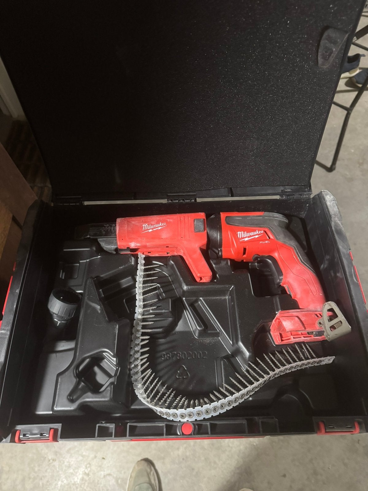 Milwaukee gipsschroefmachine, Doe-het-zelf en Bouw, Gereedschap | Boormachines, Ophalen, Zo goed als nieuw, Boor- en Schroefmachine