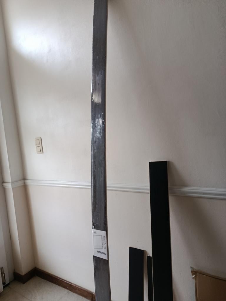 Plinthe lerhyttan noir 213*11cm, Maison & Meubles, Noir