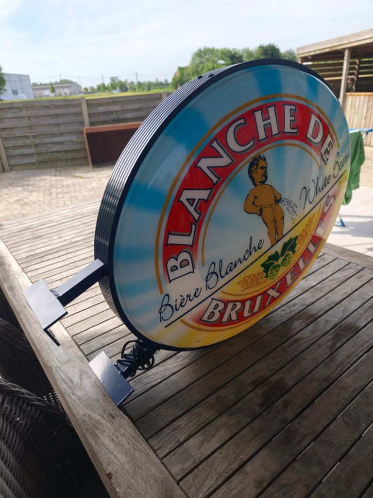 Lichtreclame Blanche de Bruxelles, Verzamelen, Biermerken, Ophalen of Verzenden