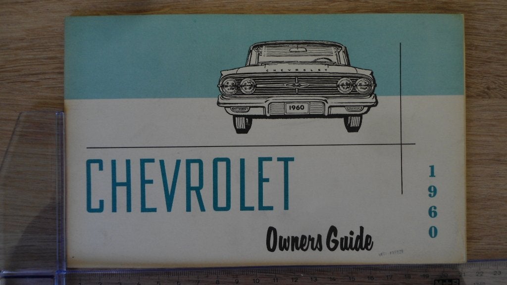 1960 Chevrolet. First print original Owner's Guide., Auto diversen, Handleidingen en Instructieboekjes, Ophalen of Verzenden