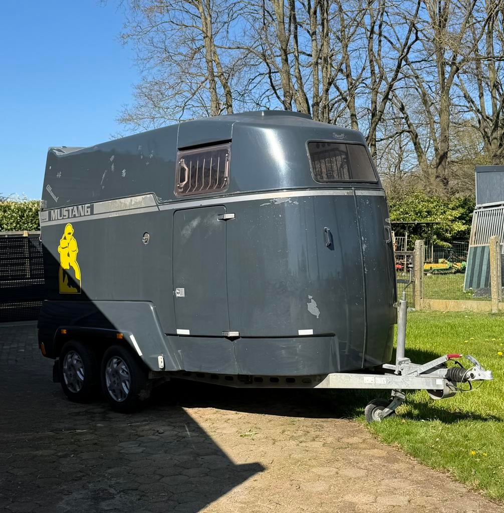 Mustang Allround, Dieren en Toebehoren, Paarden en Pony's | Trailers en Aanhangwagens, Gebruikt, 2-paards trailer, Polyester, Ophalen