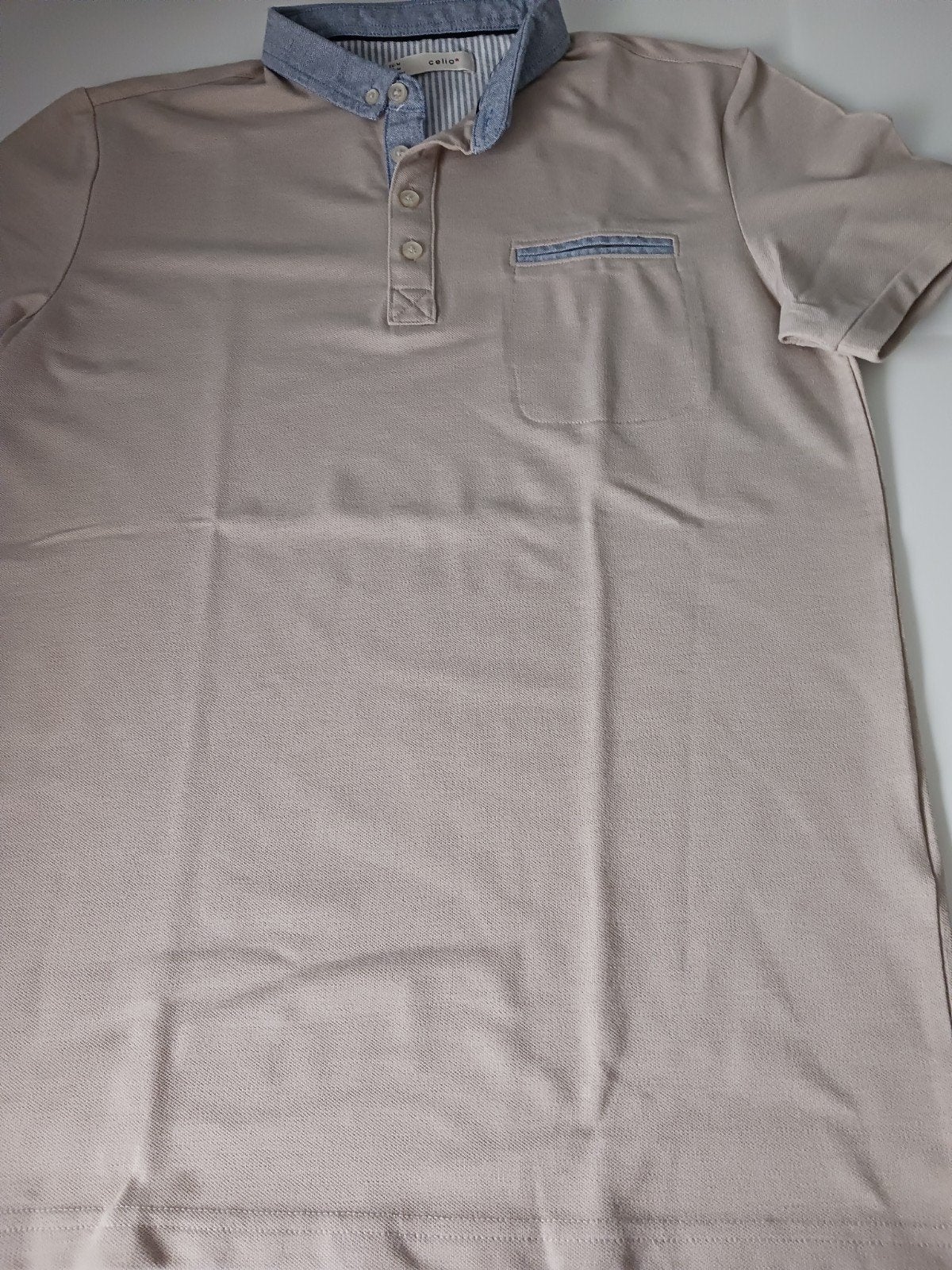 Beige polo merk Celio te koop.Maat M, Vêtements | Hommes, Polos, CELIO, Beige, Comme neuf, Enlèvement