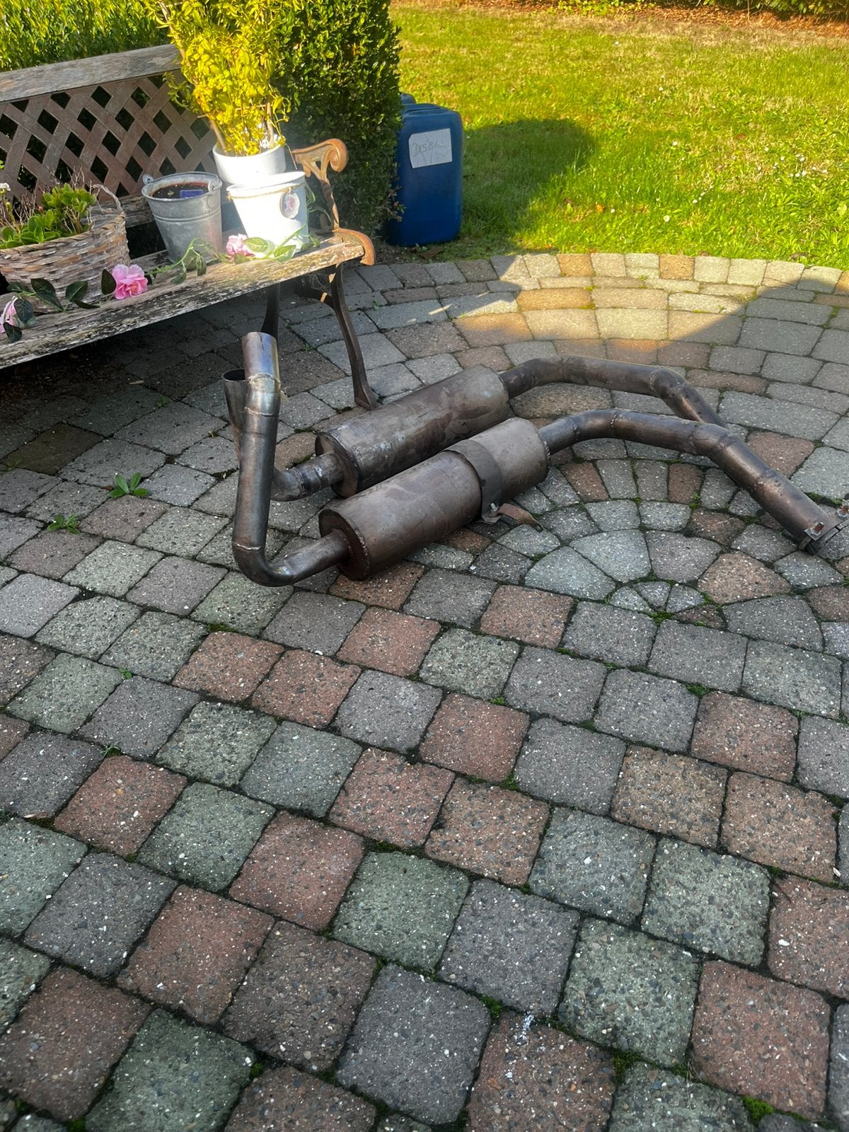 Inox uitlaatpot voor deutz D40,30,25, Ophalen