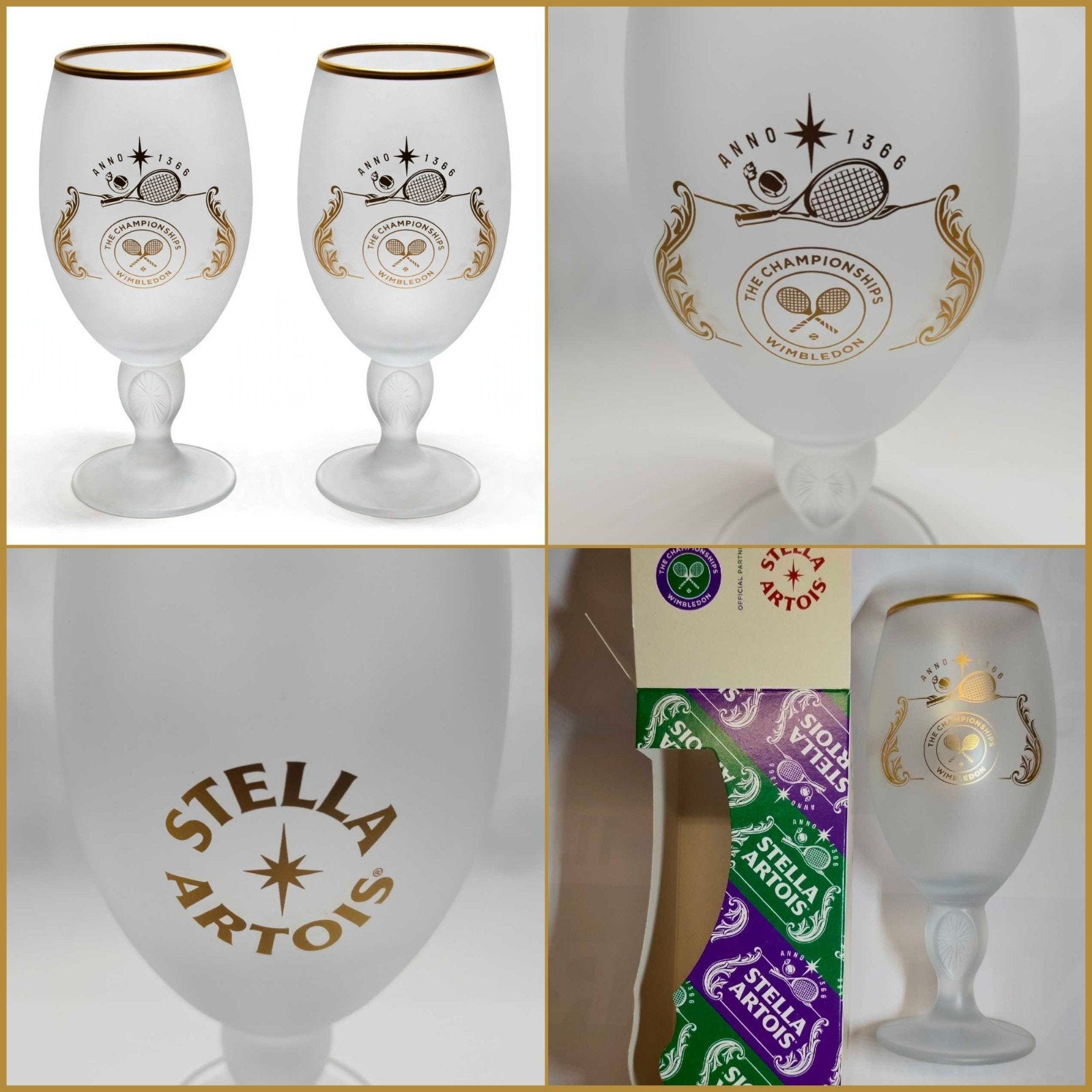 2 x Stella Artois Wimbledon Limited Edition Chalices, Verzamelen, Ophalen of Verzenden, Nieuw, Bierglas