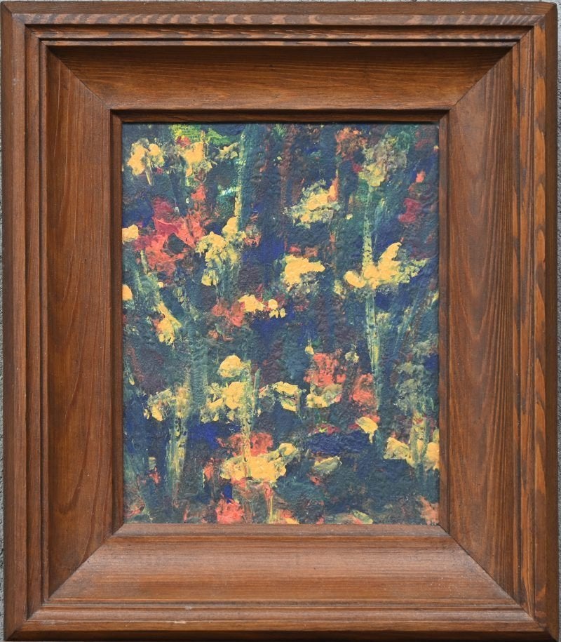 Gerrit Benner  1897 - 1981  Abstracte Zomerbloemen, Envoi
