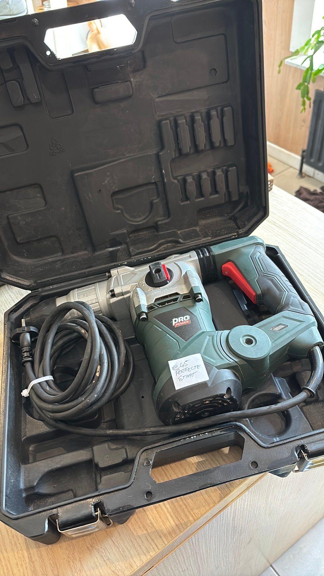 Powerplus Pro Power POWP3020 Boorhamer – Inclusief Koffer, Bricolage & Construction, Enlèvement ou Envoi, Comme neuf
