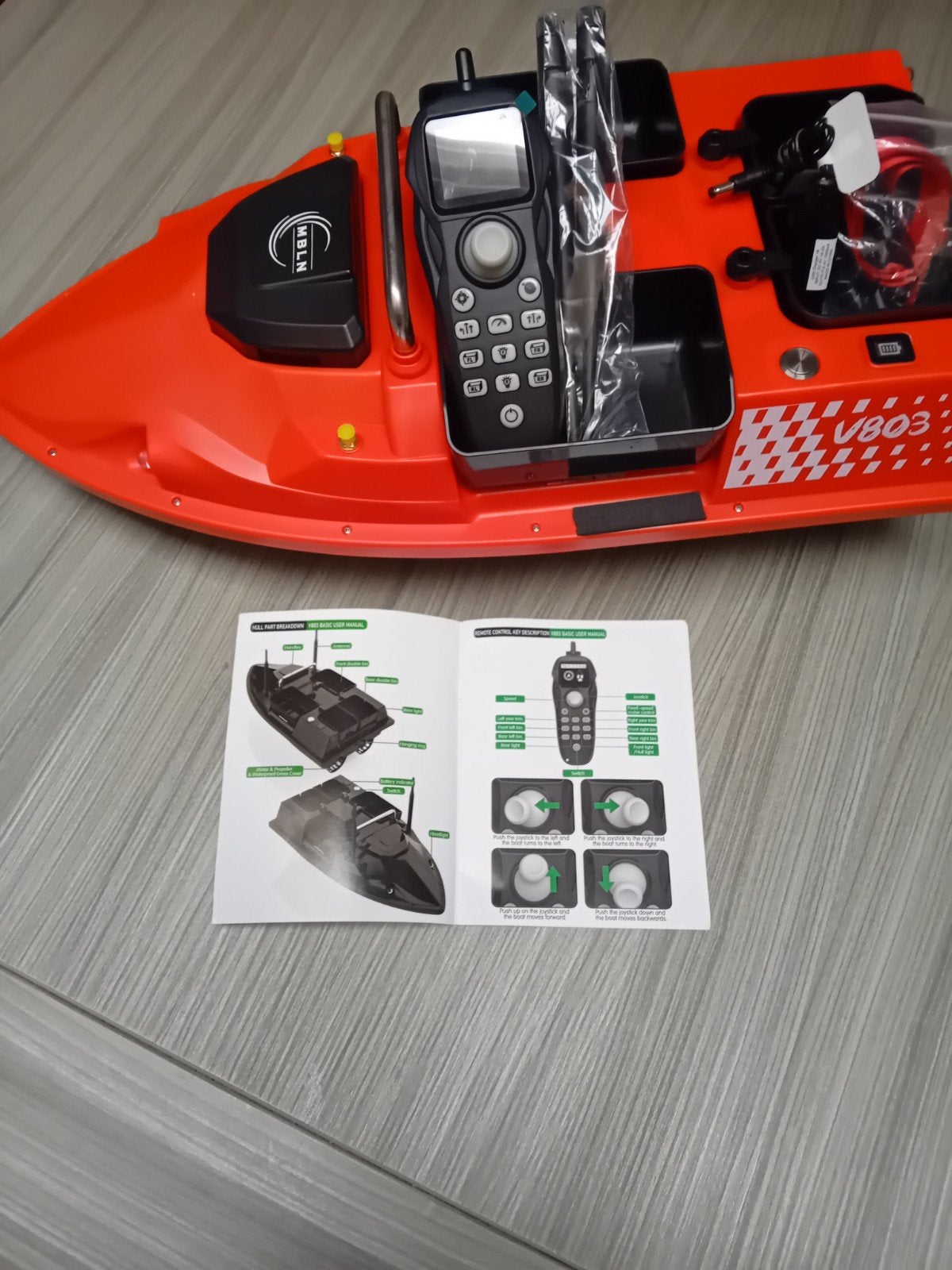 nieuwe voerboot met 4 aasbakken ,13500 mAH batterij, Ophalen