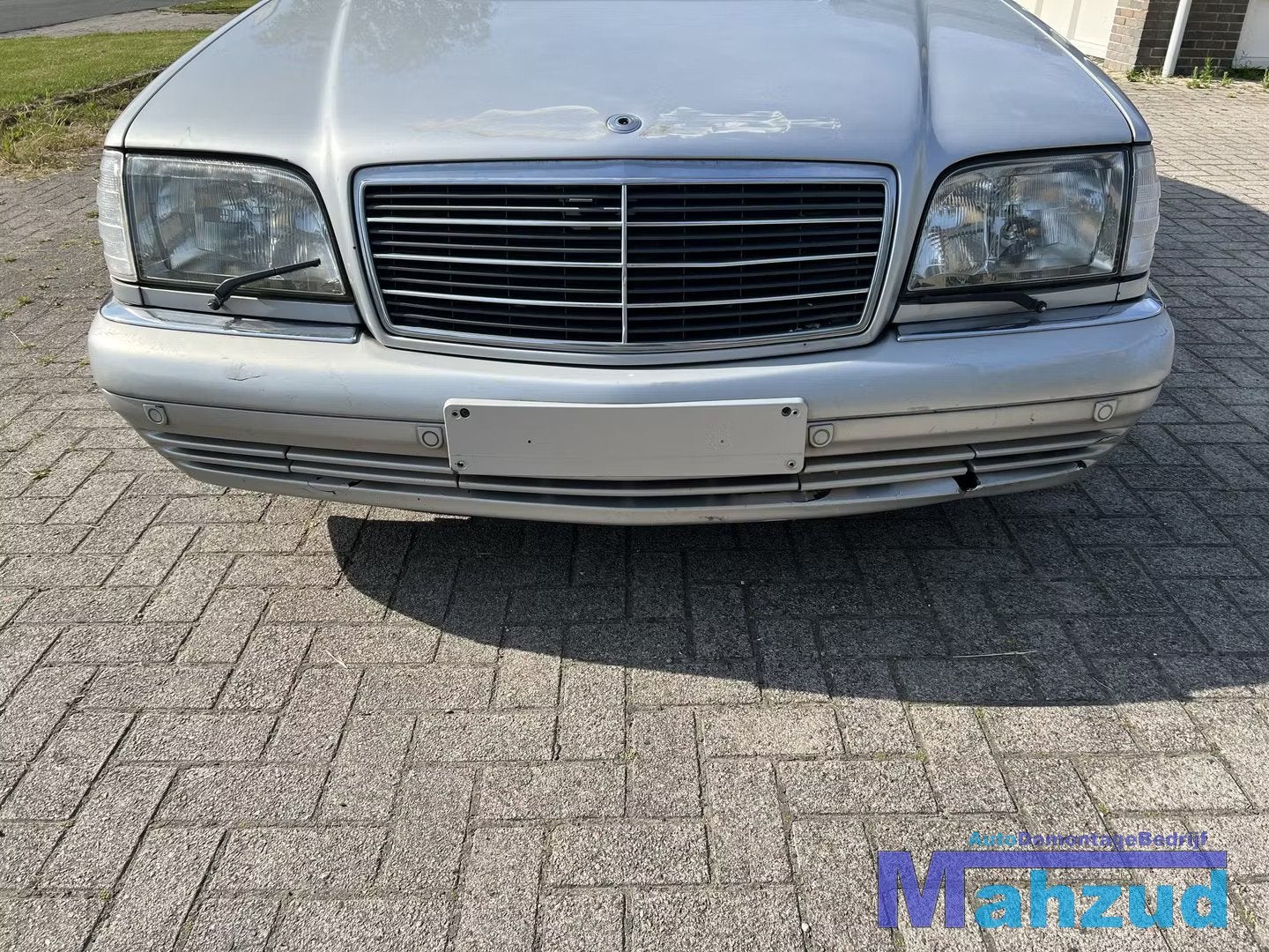 MERCEDES S KLASSE W140 Zilver voorbumper 1991-1998, Gebruikt, Mercedes-Benz AG, Voor, Mercedes-Benz