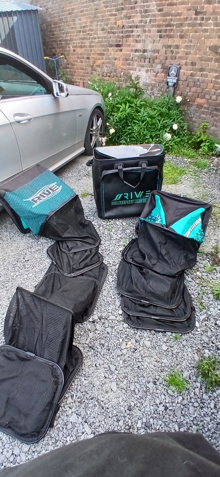 Sac étanche + 2 bourriche 4 mètres le tout pêcher 1x, Enlèvement