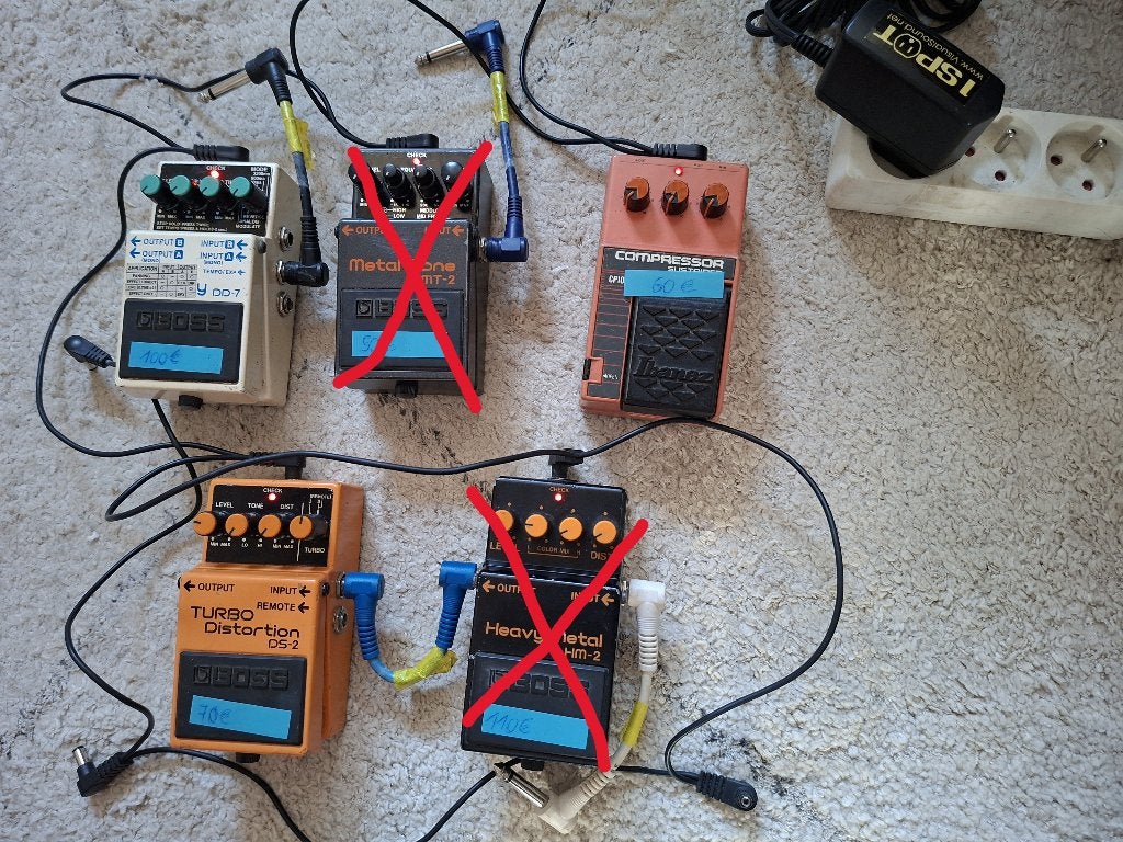 BOSS & IBANEZ pedalen - als bundel of los + OneSPOT voeding, Ophalen, Gebruikt
