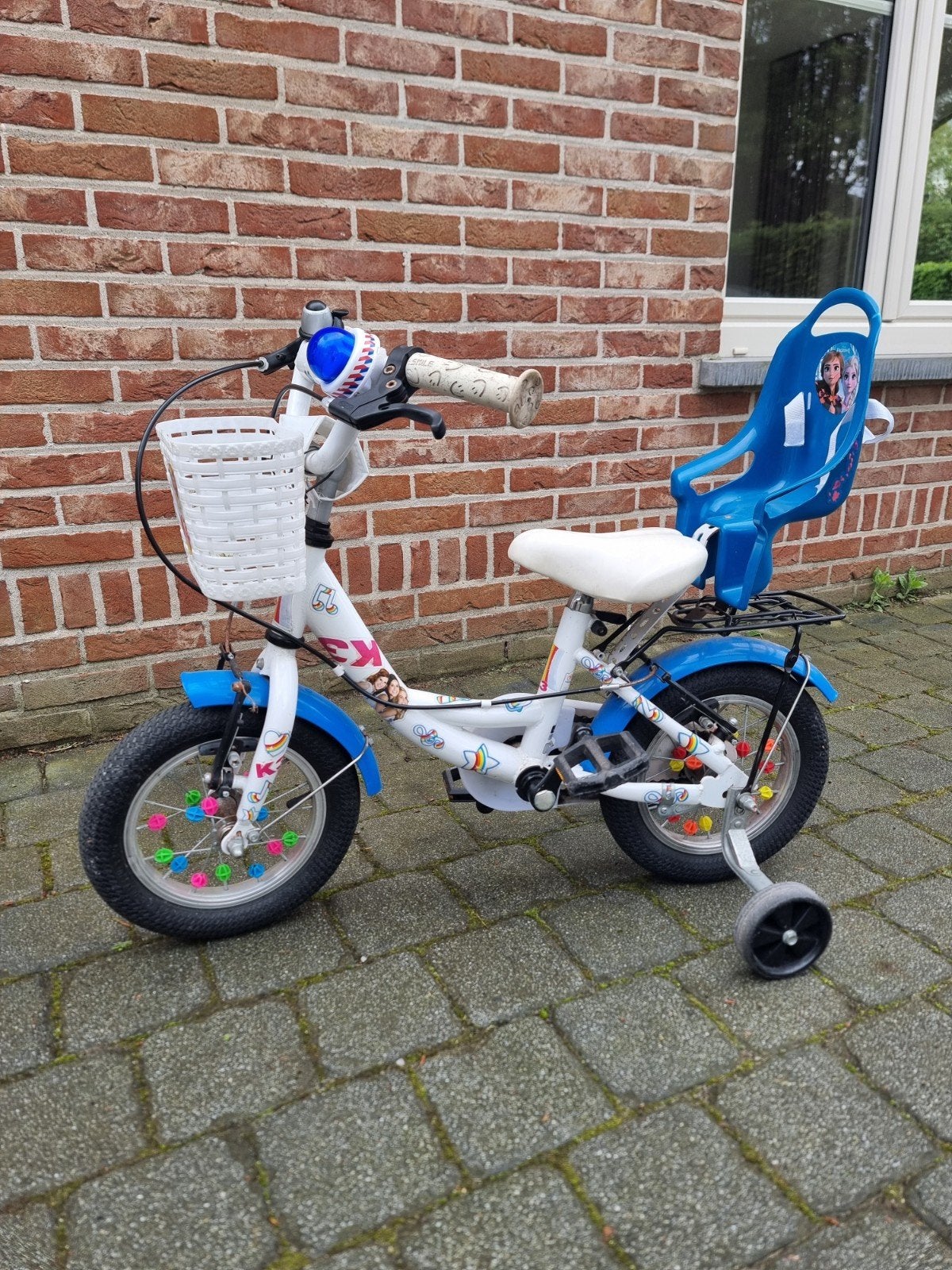 Leuke kinderfiets van 12 inch, ideaal voor de eerste fietser, Fietsen en Brommers, Ophalen, Gebruikt, Velgrem, Verstelbare zitting
