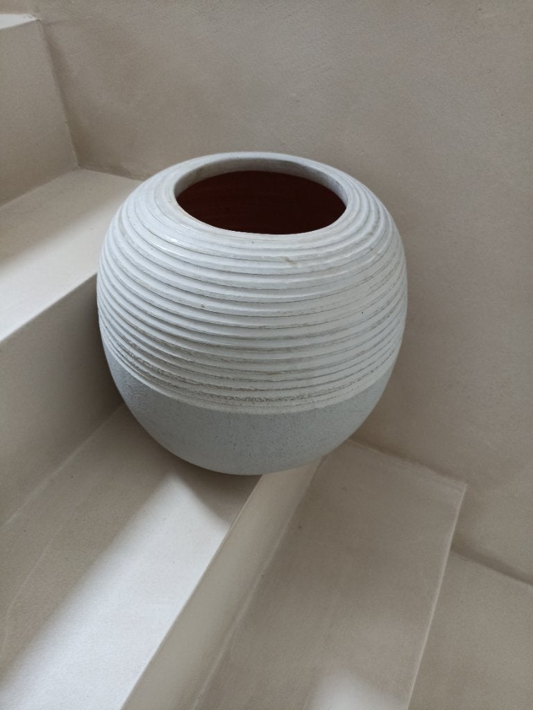 Joli pot de fleurs robuste !, Jardin & Terrasse, Enlèvement, Utilisé, Moins de 40 cm, Poterie