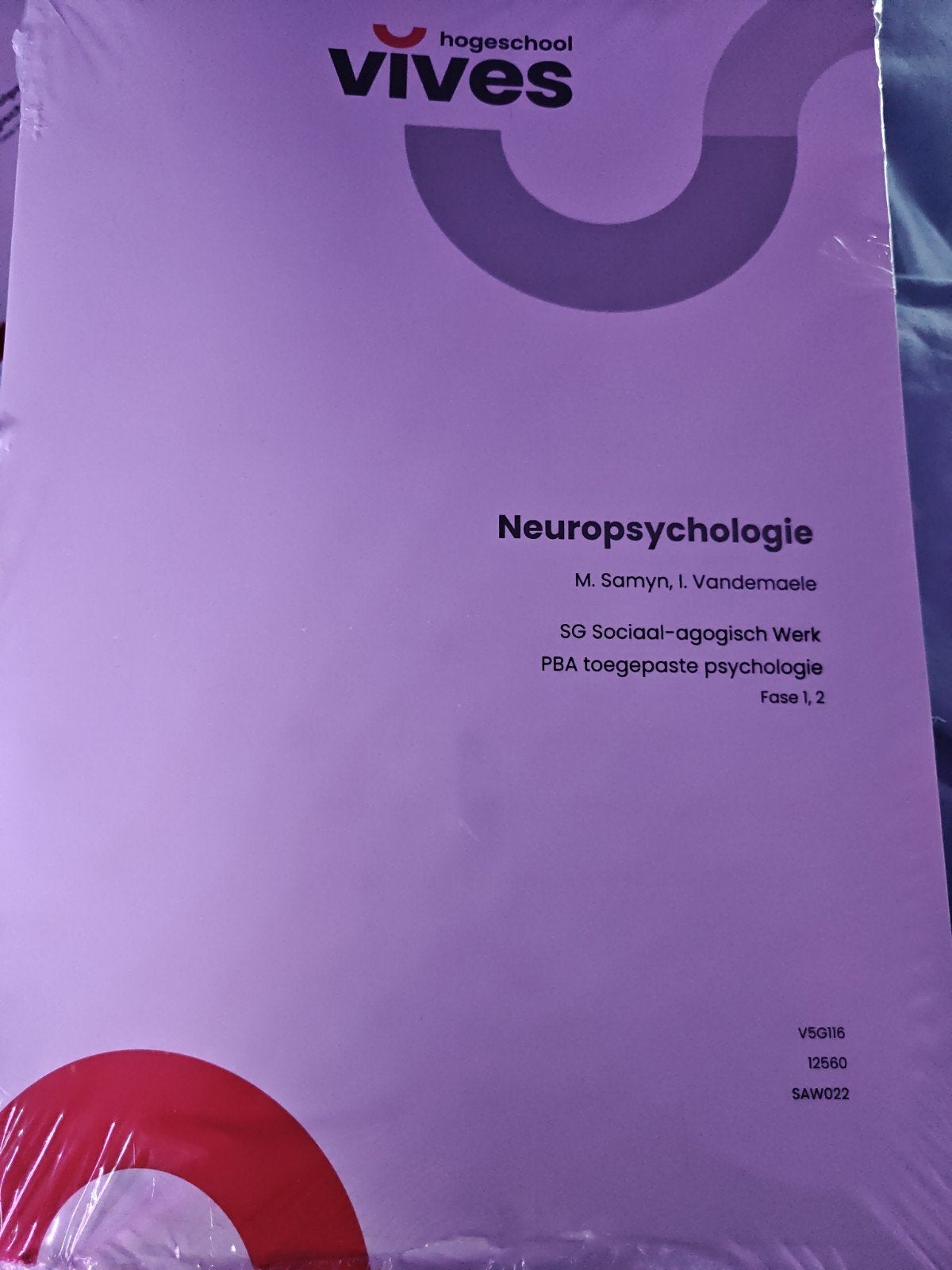vives cursus neuropsychologie, Boeken, Ophalen of Verzenden, Nieuw, Hoger Onderwijs