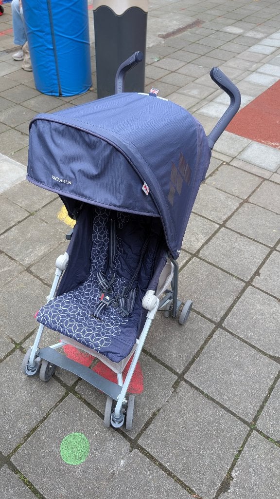 Poussette Maclaren Quest Arc MK2 – Bleue & Grise, Enlèvement, Utilisé, Poussette, Autres marques