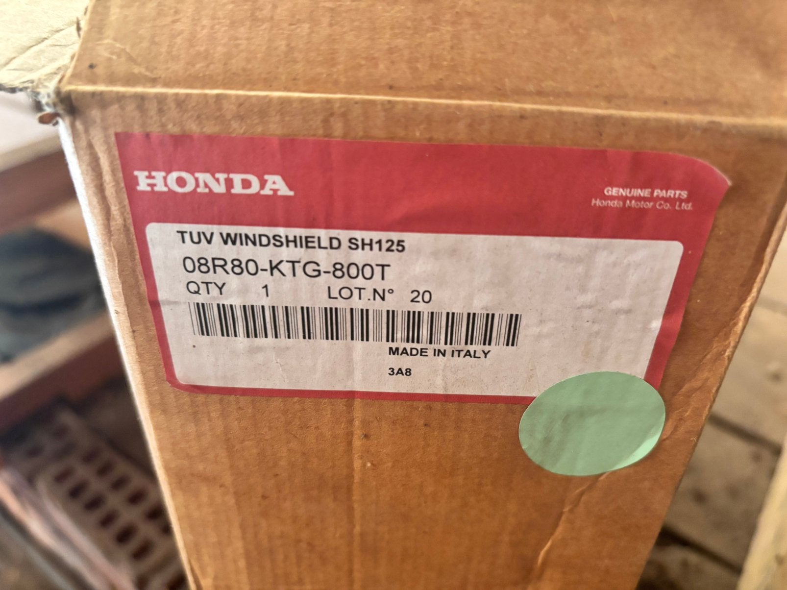 Plexischerm Honda SH125 2008-, Ophalen of Verzenden, Nieuw