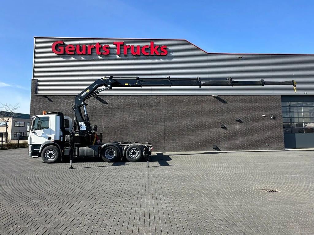 DAF CF 85 410 6X2 + HIAB 422EP-5 HIPRO TREKKER/SATTELZUG/TRA, Auto's, Vrachtwagens, Automaat, Euro 5, 408 pk, Wit