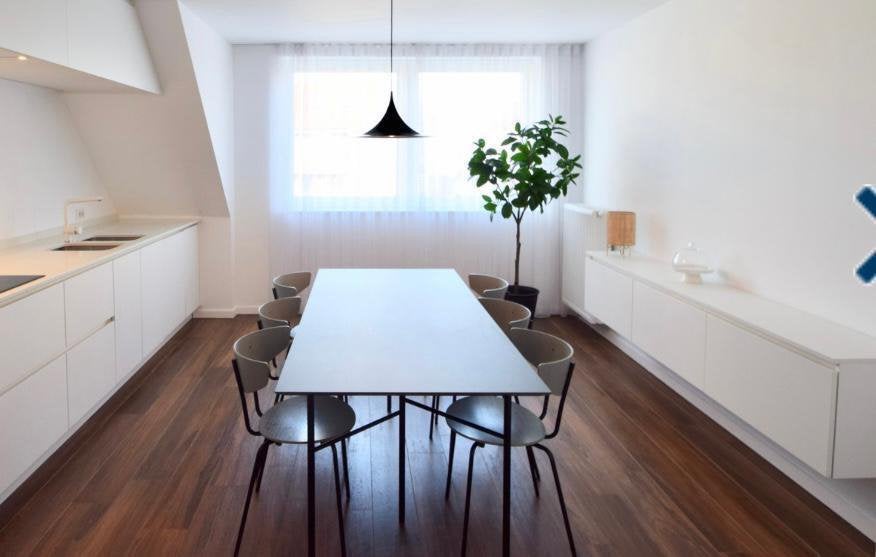 Ferm Living Mingle Dining Table, 210x90cm (met stoelen), Huis en Inrichting, Tafels | Eettafels, Ophalen, Zo goed als nieuw