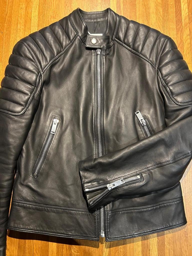 Veste cuir de marque Sandro. Taille l