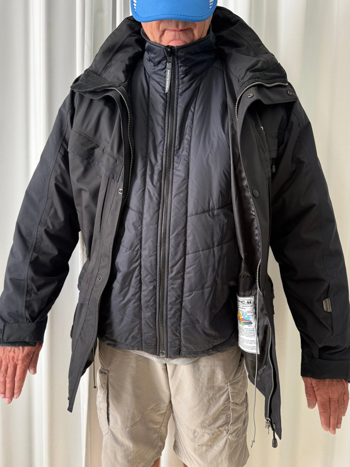 Veste Homme hiver TENSON MPC Extreme double avec capuche, Enlèvement, Comme neuf, Taille 56/58 (XL), Noir