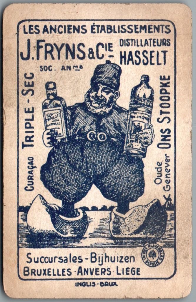 speelkaart - LK14902 - Fryns Hasselt, Collections, Envoi, Utilisé, Carte(s) à jouer