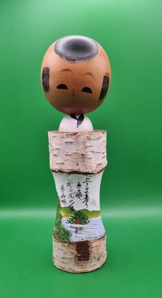 Belle lumière Maki Kokeshi, Antiquités & Art, 24 cm, Enlèvement ou Envoi, Japon, Bois