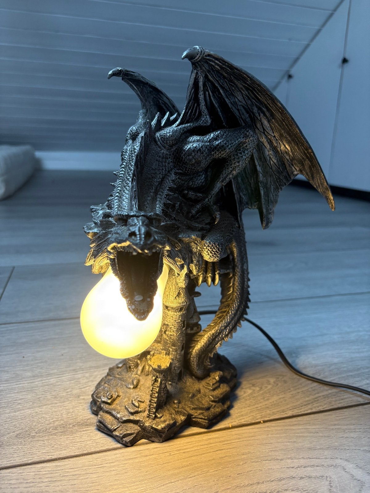 Lamp draak nachtlamp, Huis en Inrichting, Ophalen of Verzenden, Zo goed als nieuw, Nachtlamp