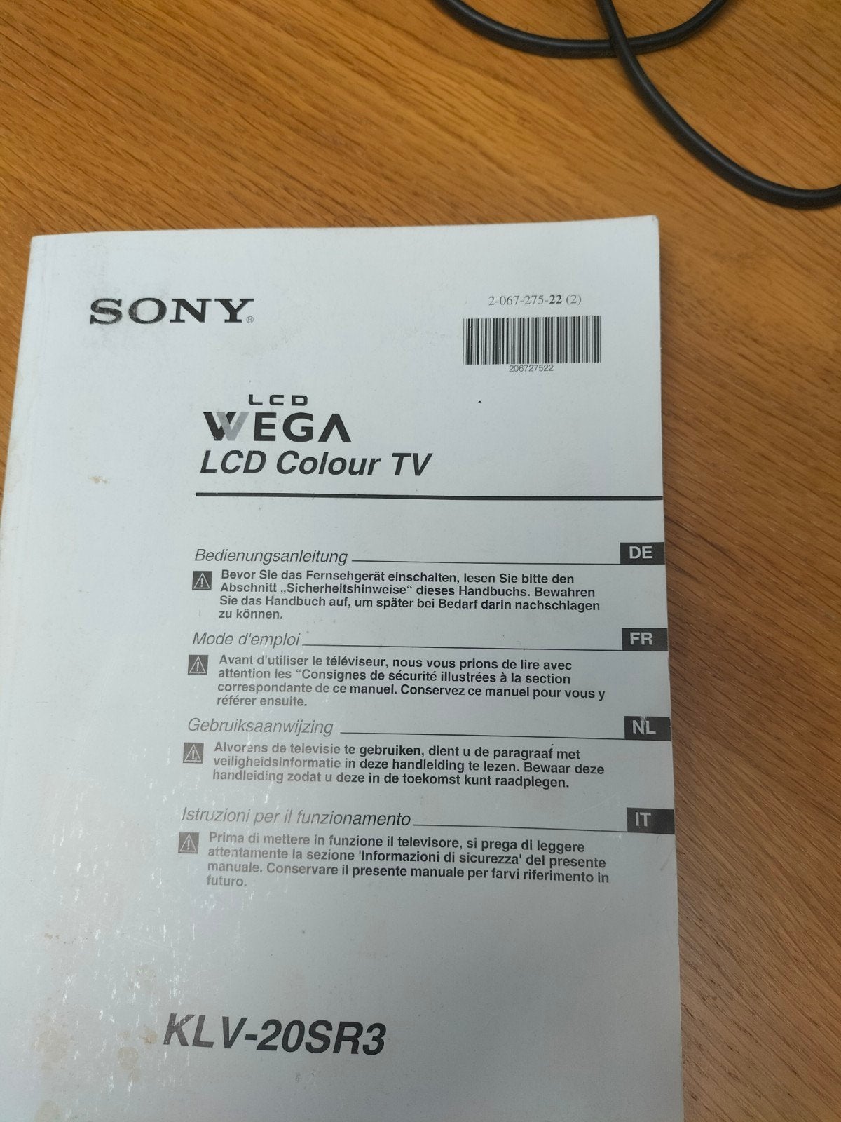 Flatscreen Sony TV type Wega te koop.,, Audio, Tv en Foto, Ophalen, Sony