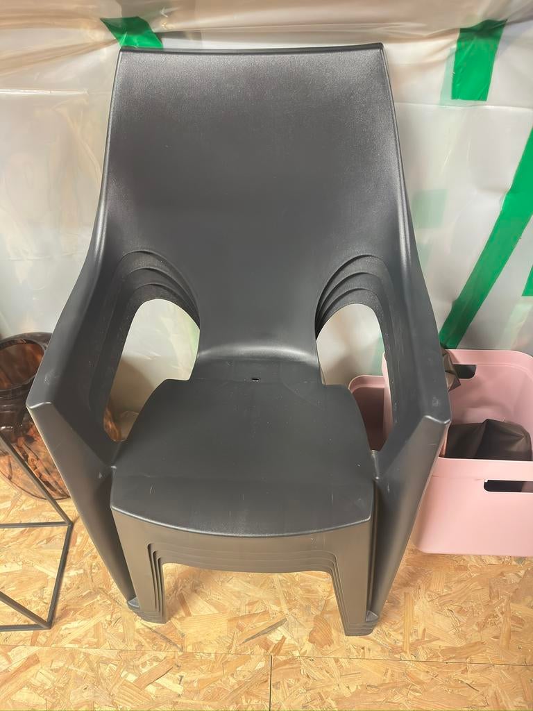 Set 4 stoelen, Tuin en Terras, Tuinstoelen, Ophalen, Zo goed als nieuw, Kunststof