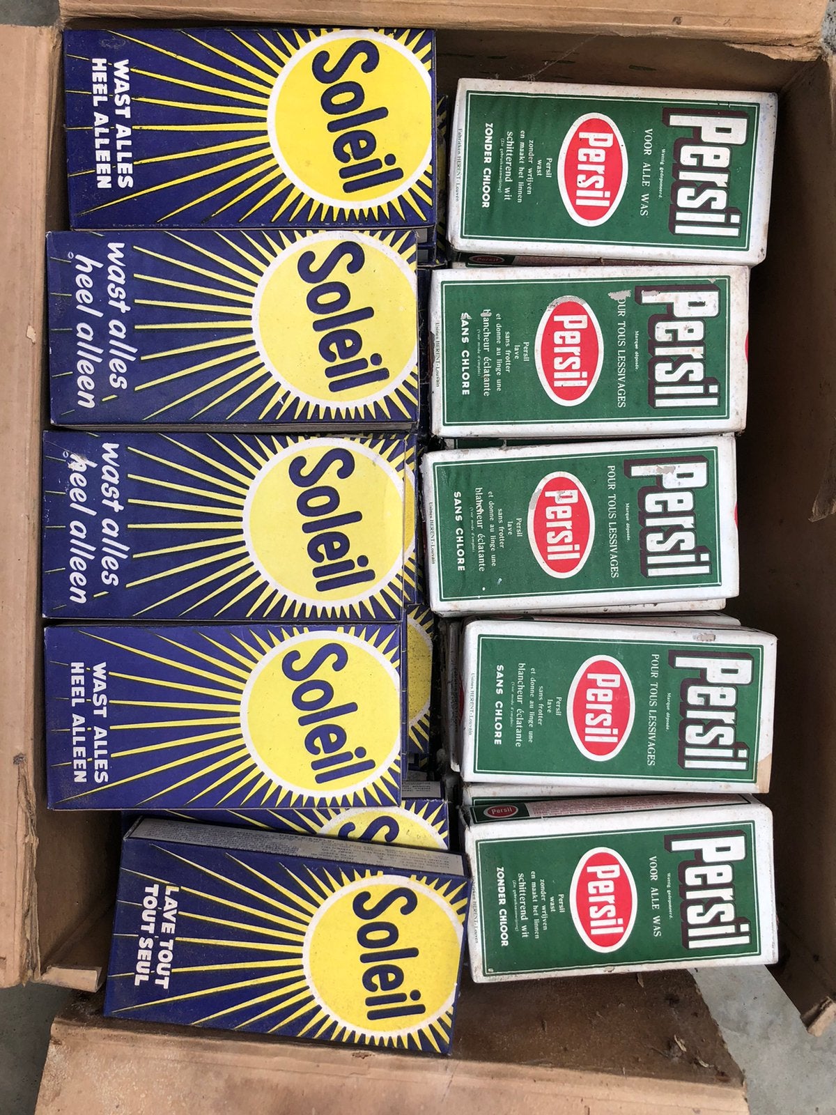 Zeep Persil en Soleil, Ophalen
