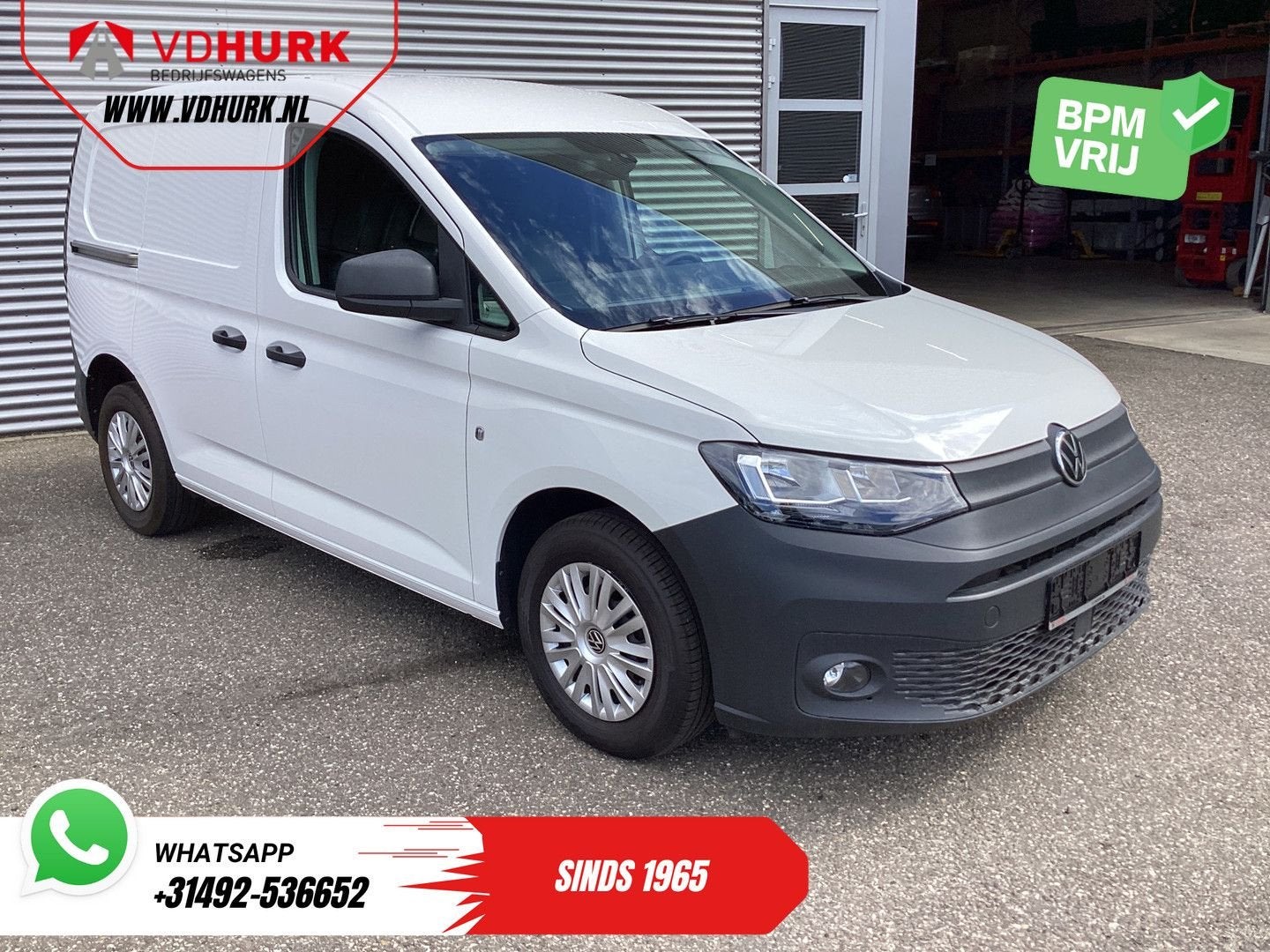 Volkswagen Caddy Cargo 2.0 TDI 100 pk Omvormer/ Sortimo/ Cru, Auto's, Electronic Stability Program (ESP), Wit, Bedrijf, Onderhoudsboekje