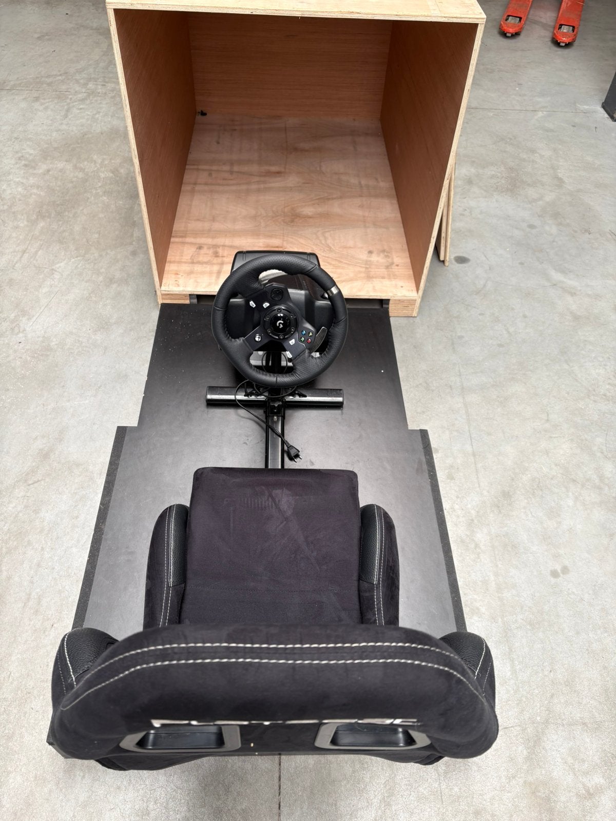 Racestoel Playseat, logitech stuur, ligitech pedalen, Games en Spelcomputers, Ophalen, Racestoel, Gebruikt, Xbox