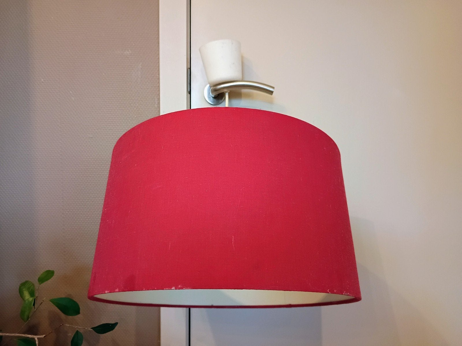 Gratis Retro Hanglamp Diest. Lees Beschrijving., Ophalen, Gebruikt, Textiel, E14 (klein)