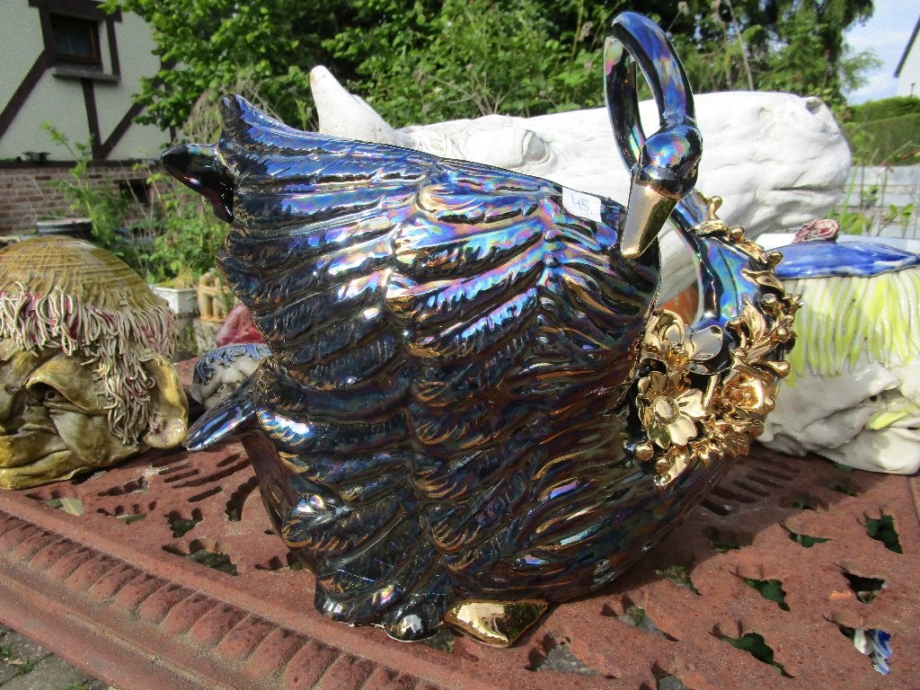 jardinière zwaan Bassano Italy, Antiek en Kunst, Antiek | Keramiek en Aardewerk, Ophalen