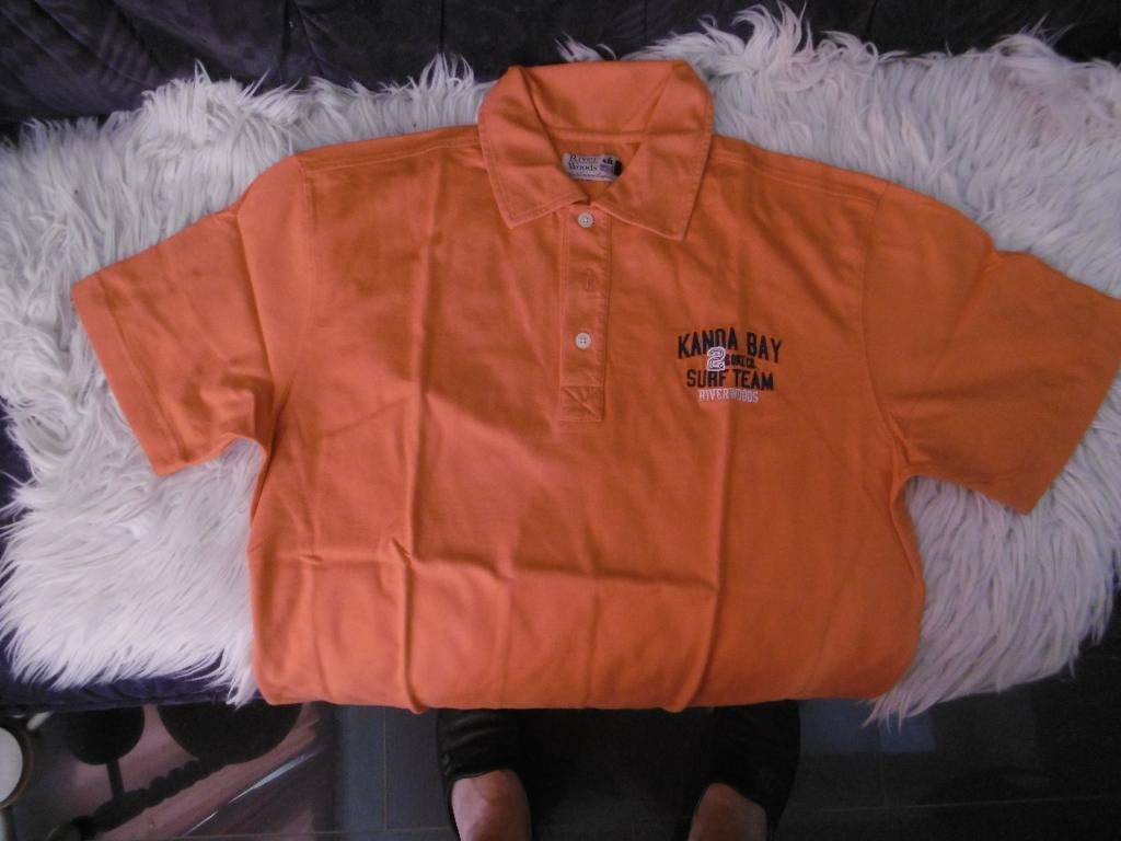 vêtements polo pour hommes marque « River Woods » orange M, Enlèvement ou Envoi, Comme neuf, Orange, River woods