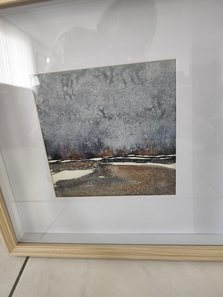 Aquarelle schilderij, landschap., Ophalen