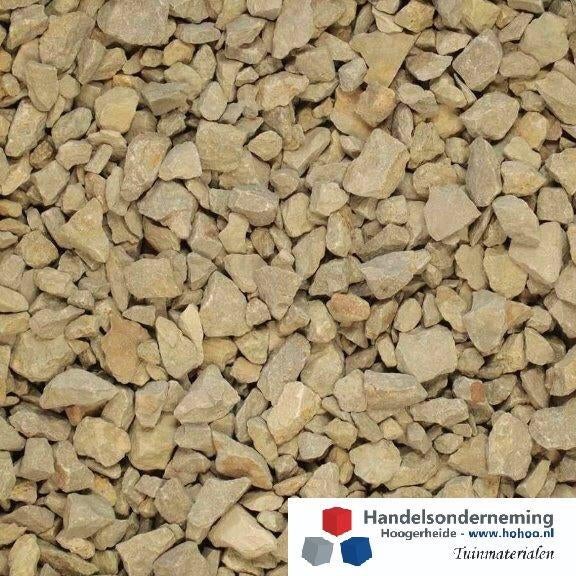 Dolomiet split okergeel beige siersplit looppad oprit border, Tuin en Terras, Grind, Keien en Split, Nieuw, Split, Beige, Dolomiet