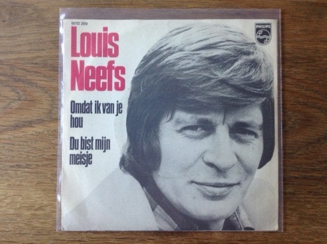 single louis neefs, CD & DVD, Vinyles Singles, En néerlandais, Housse de protection extérieure, Pochette photo, Pressage original