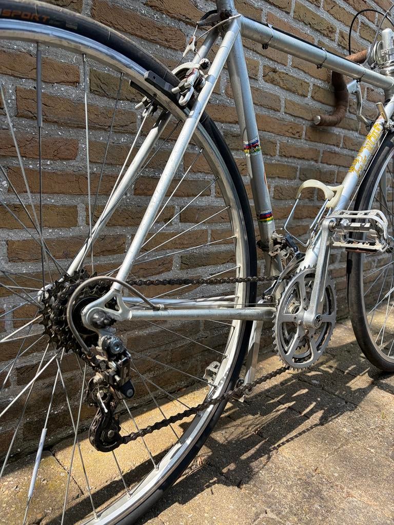 Vintage koersfiets, Fietsen en Brommers, Ophalen, Gebruikt, Velgrem