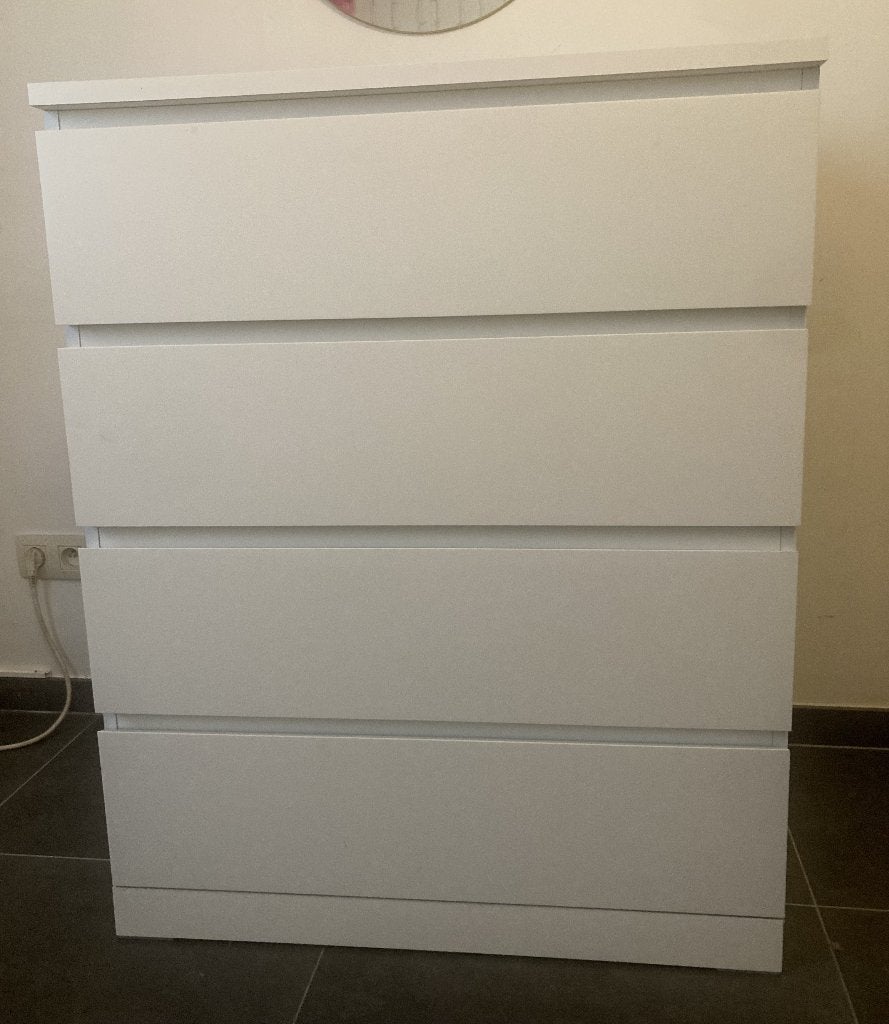 Armoire Malm 4 tiroirs, Maison & Meubles, Enlèvement, Comme neuf