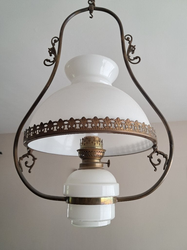 plafondlamp, Ophalen, Gebruikt, Glas