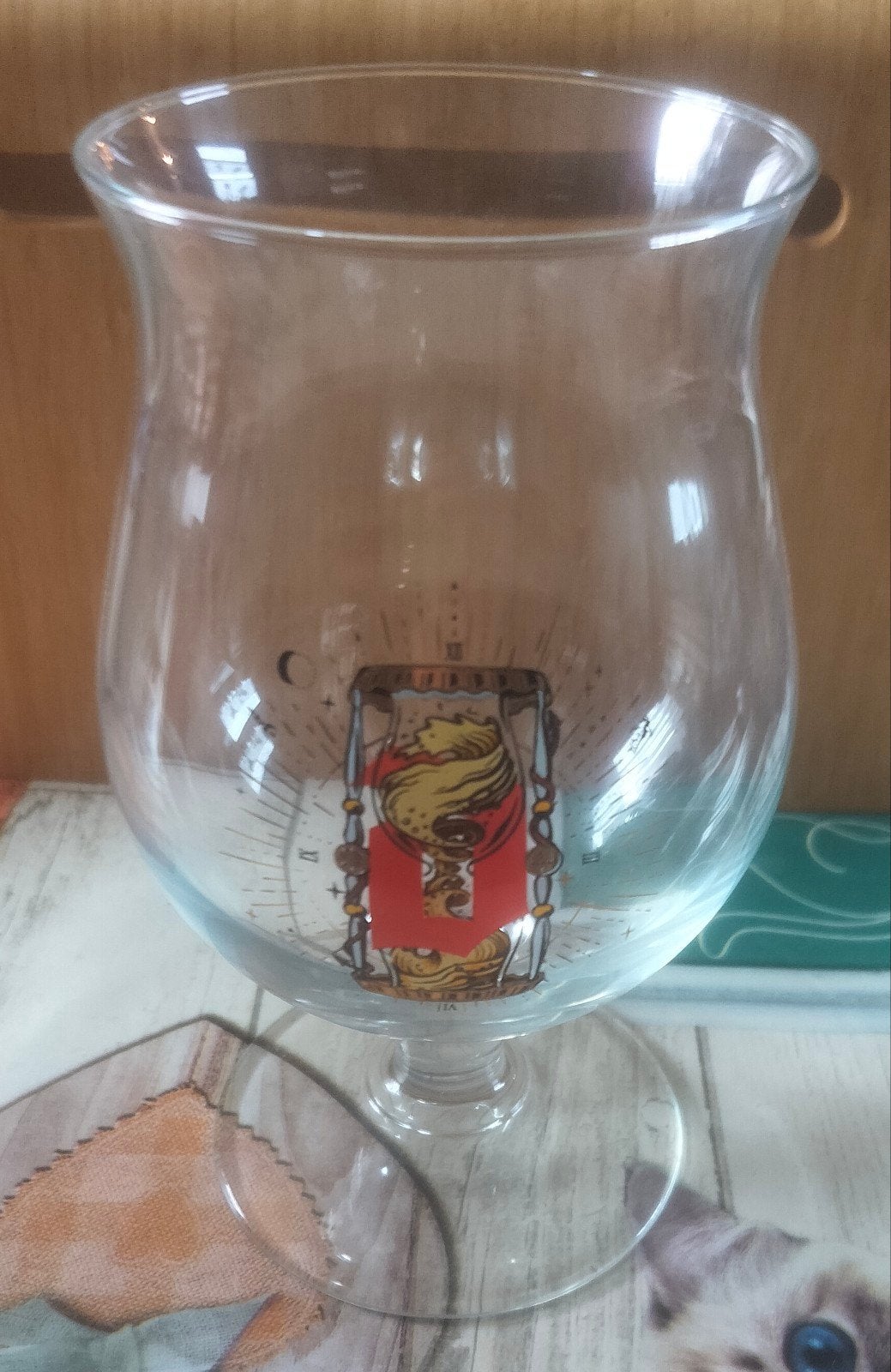 DUVEL glas ''HEMELS GEDULD'', Verzamelen, Ophalen of Verzenden, Zo goed als nieuw, Glas of Glazen, Duvel
