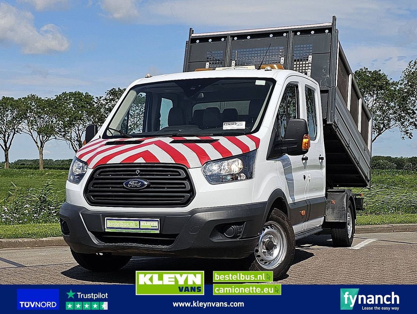 Ford TRANSIT 2.0 Dub.Cab Kipper Navi, Wit, Bedrijf, Ford, Te koop