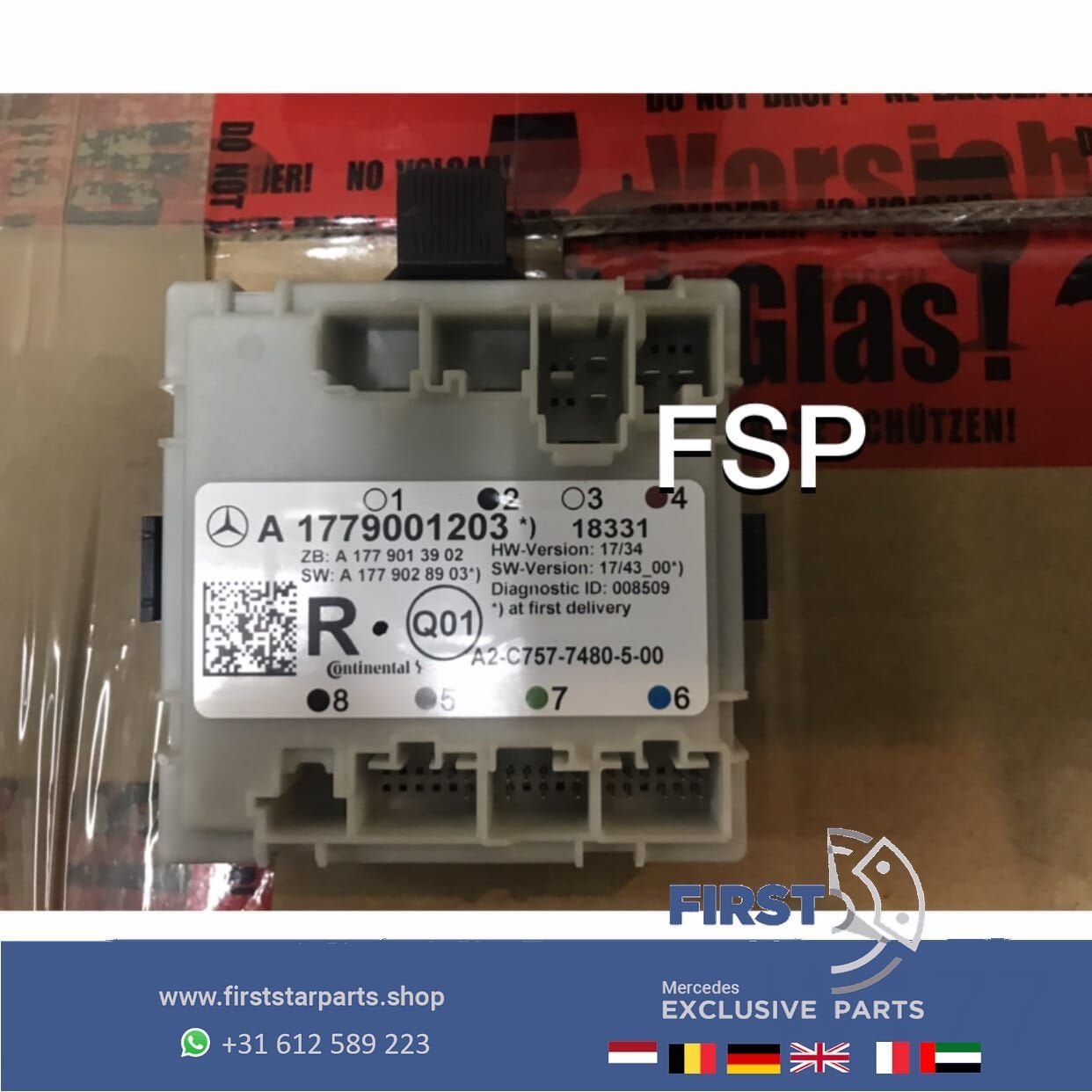 A1779001203 W177 DEUR MODULE LINKS/RECHTS ACHTER Mercedes A, -, -, -, Porte